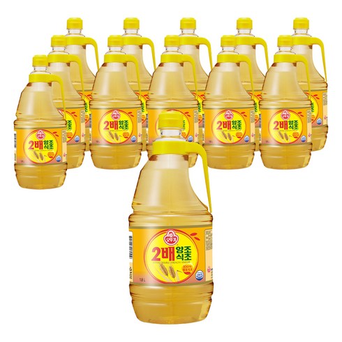 오뚜기 2배 양조식초, 1.8L, 12개