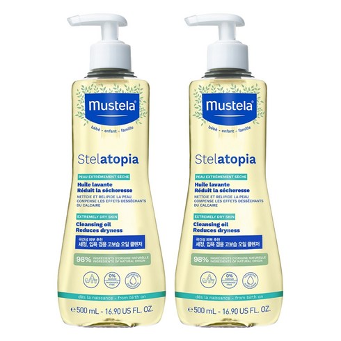 무스텔라 스텔라토피아 클렌징 오일, 500ml, 2개