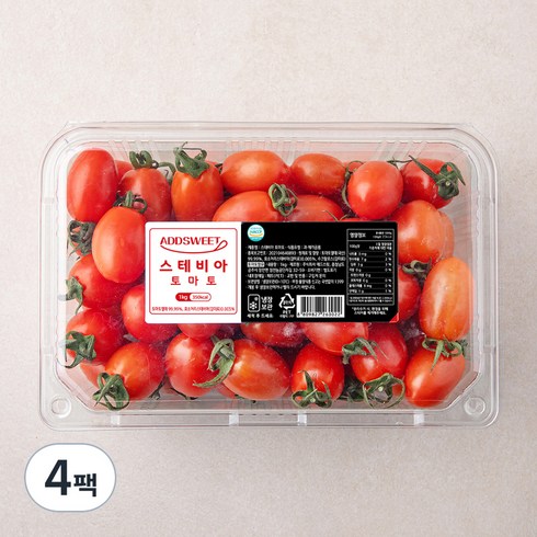 애드스윗 스테비아 토마토, 1kg, 4팩