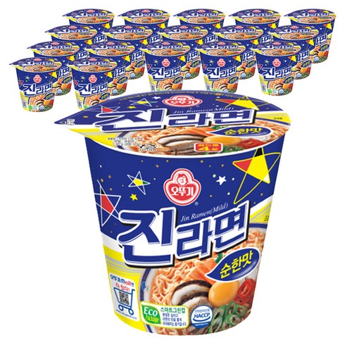 오뚜기 진라면 순한맛 컵 65g, 18개