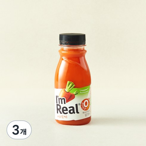 풀무원 아임리얼당근 주스, 190ml, 3개