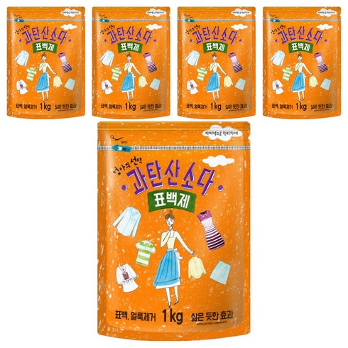 엄마의선택 과탄산소다 표백제, 1kg, 5개