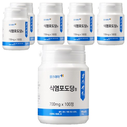 헬스데이 포도당정 100정, 6개, 100개