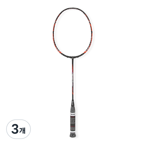 필캣 풀카본 배드민턴 라켓 85g, 타이거샤크, 3개