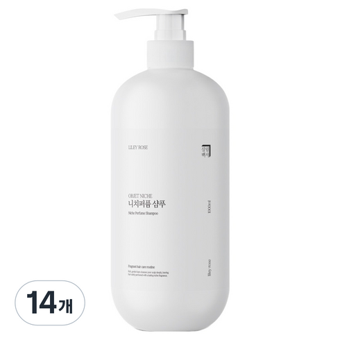 살림백서 니치 퍼퓸 샴푸 라일리로즈, 14개, 1L
