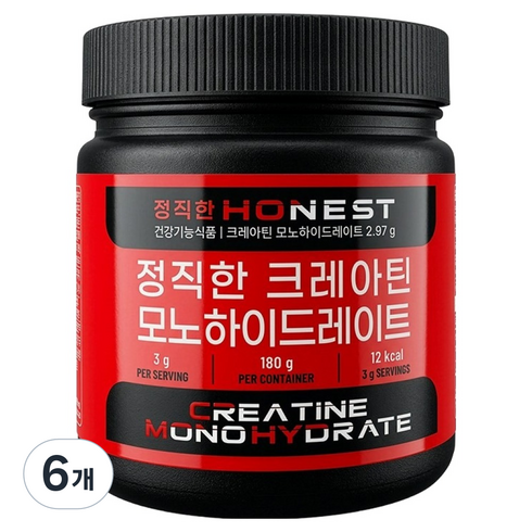 뉴프라이스 정직한 크레아틴 모노하이드레이트, 180g, 6개
