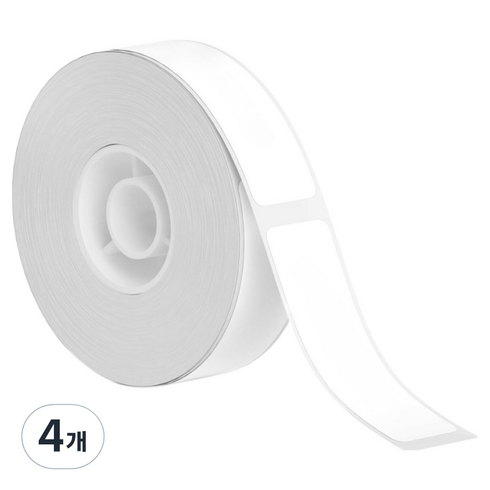 님봇 D11 / D110 / D101 라벨프린터용 라벨지 화이트 15 x 50 mm, 4개