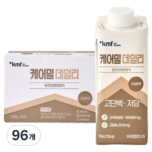 한국메디칼푸드 케어밀 데일리 구수한 맛 완전균형영양식, 96개, 170ml