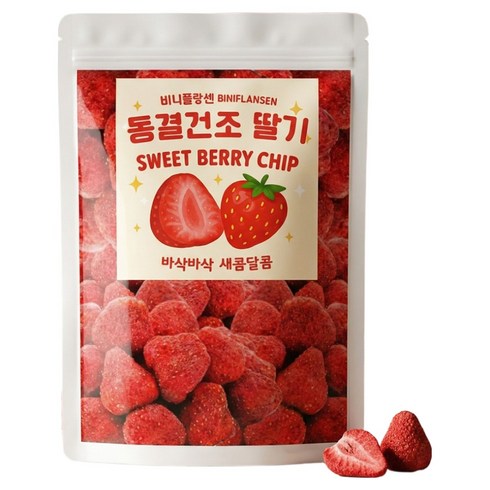비니플랑센 동결건조 딸기 스윗베리칩, 110g, 1개