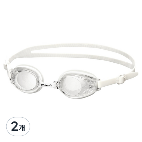 피닉스 아동용 노미러 수경 PN-509J, White, 2개