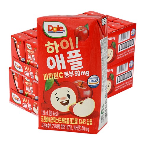 돌 하이 애플 주스, 120ml, 48개
