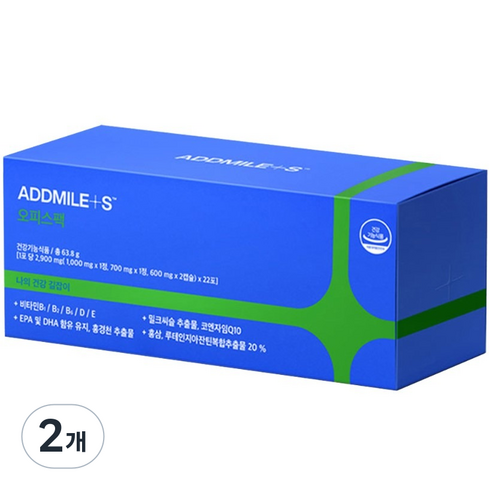 애드마일스 오피스팩 영양제 22p, 63.8g, 2개