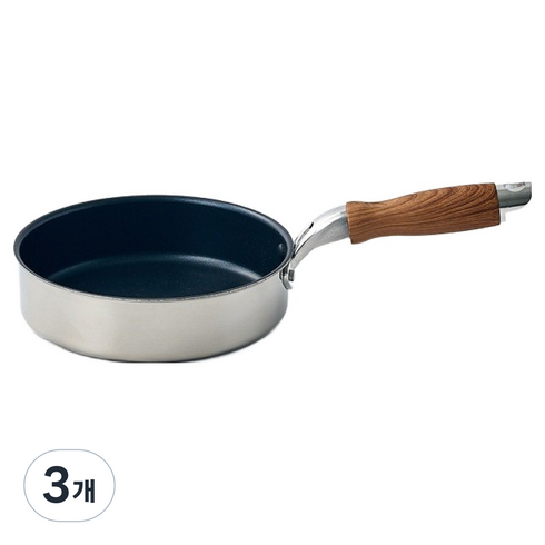 모던하우스 인덕션 미니 넌스틱코팅 에그팬, 3개, 16cm