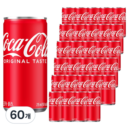 코카콜라 오리지널 탄산음료, 215ml, 60개
