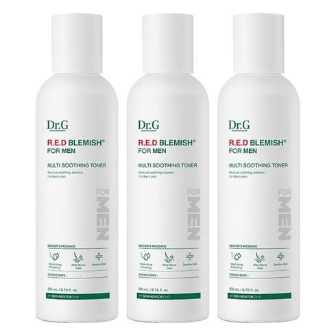 닥터지 레드 블레미쉬 포 맨 멀티 수딩 토너, 200ml, 3개