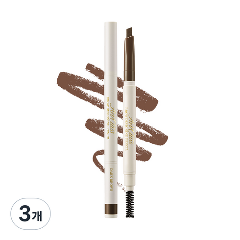 투쿨포스쿨 아트클래스 브로우 디자이닝 펜슬 0.18g, 2호 다크브라운, 3개