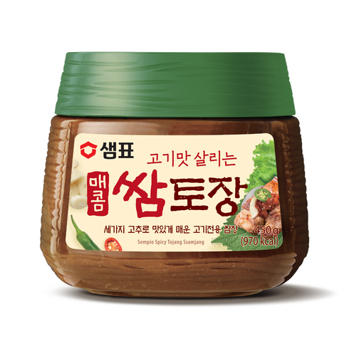샘표 고기맛 살리는 매콤 쌈토장, 450g, 1개