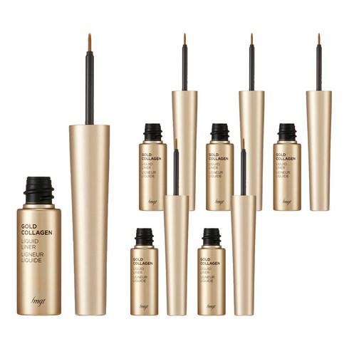 fmgt 골드 콜라겐 리퀴드 아이라이너 5.5g, 블랙, 6개