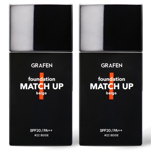 그라펜 매치업 파운데이션 40ml, 22 Beige, 2개