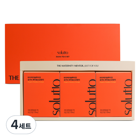솔루티오 오가닉 루이보스오렌지티 선물세트, 루이보스오렌지티 30p, 4세트