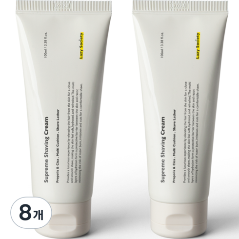 레이지소사이어티 슈프림 쉐이빙크림, 8개, 100ml
