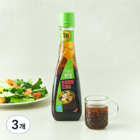 풀무원 오리엔탈 드레싱, 3개, 550g