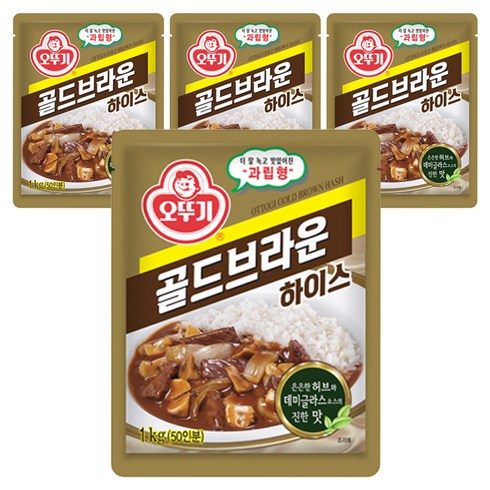 오뚜기 골드브라운 하이스, 1kg, 4개
