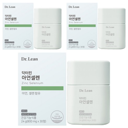 닥터린 아연셀렌 24g, 30정, 3개
