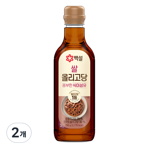 백설 쌀 올리고당, 700g, 2개