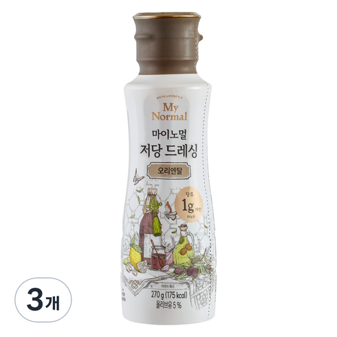 마이노멀 저당 오리엔탈 드레싱, 270g, 3개