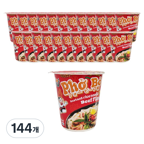 킹포 베트남 쌀국수 소고기플레이버, 50g, 144개