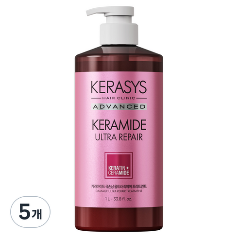 케라시스 케라마이드 극손상 울트라 리페어 트리트먼트, 1L, 5개