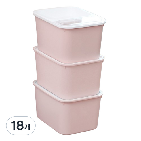가쯔 마카롱 쌀통 10kg, 인디핑크, 18개