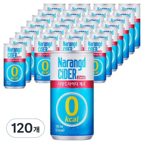나랑드사이다 제로, 180ml, 120개