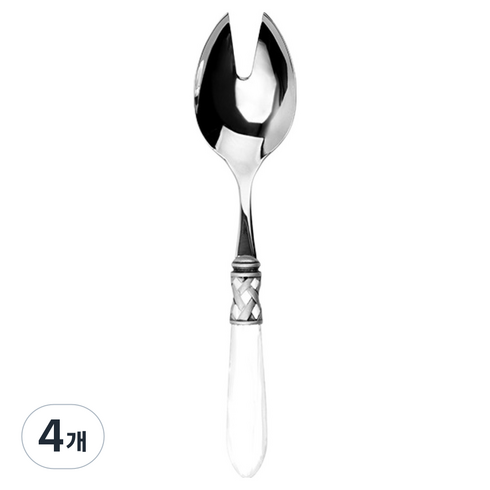 까사부가티 알라딘 장식링 무광 샐러드포크 24 x 5 cm, 투명, 4개