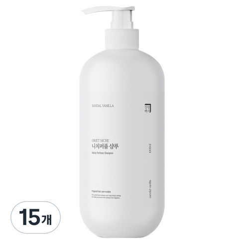 살림백서 니치 퍼퓸 샴푸 샌달 바닐라, 15개, 1L