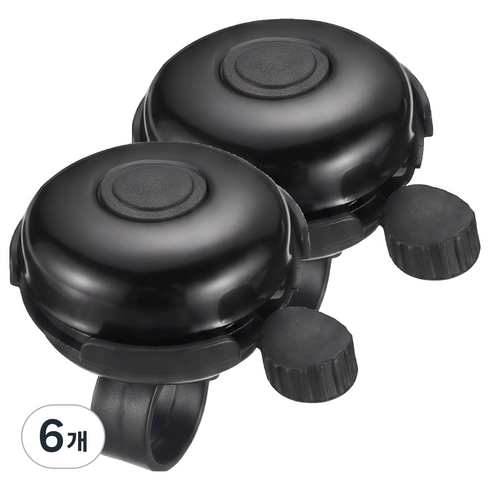 아무 자전거 경적 벨 AM-BB01, BLACK, 6개