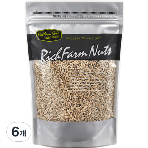 리치팜너트 해바라기씨, 1kg, 6개