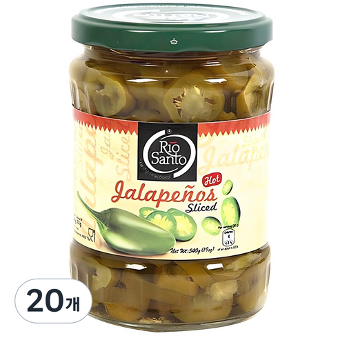 리오산토 할라피뇨 슬라이스, 540g, 20개
