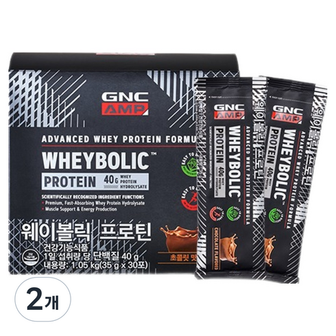 GNC 웨이볼릭 프로틴 30p, 1.05kg, 2개