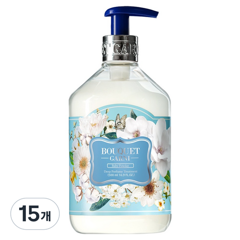 부케가르니 딥 퍼퓸 트리트먼트 베이비파우더, 500ml, 15개
