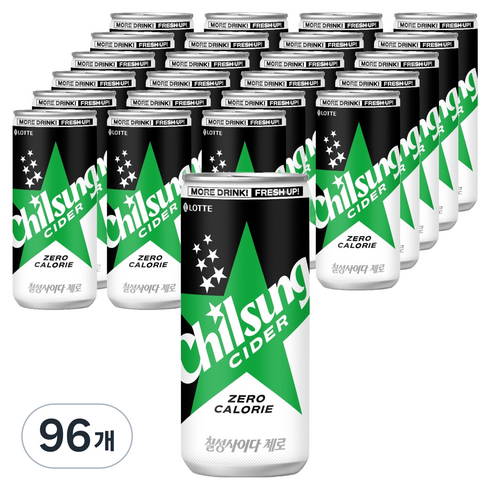 칠성사이다 제로 탄산음료, 310ml, 96개