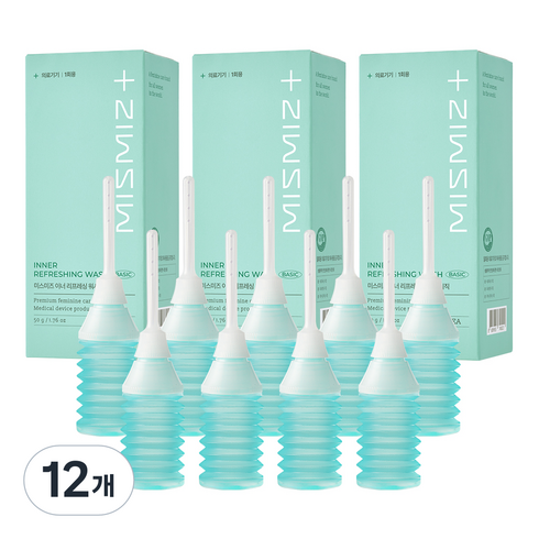 미스미즈 이너 리프레싱 워시 베이직 여성청결제 3개입, 150g, 12개