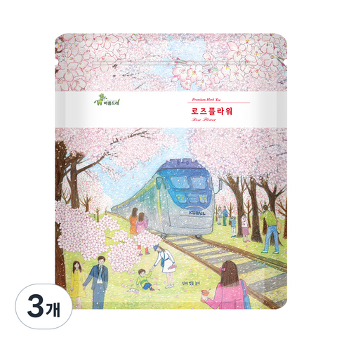 아름드레 삼각티백 로즈플라워, 1.1g, 100개입, 3개