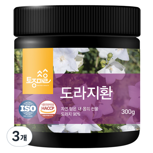토종마을 HACCP 인증 도라지환, 3개, 300g