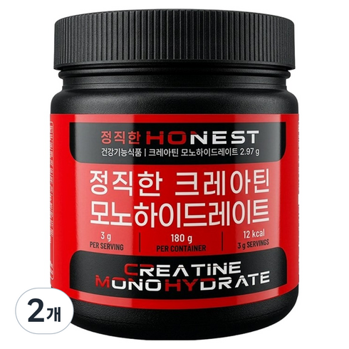 뉴프라이스 정직한 크레아틴 모노하이드레이트, 180g, 2개
