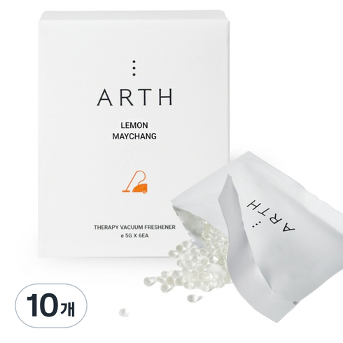 어스향수 테라피 청소기 방향제 6p, 30g, 10개, 레몬&메이창