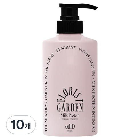 오디드 밀크프로틴 인텐시브 샴푸 플로리스트가든, 500ml, 10개