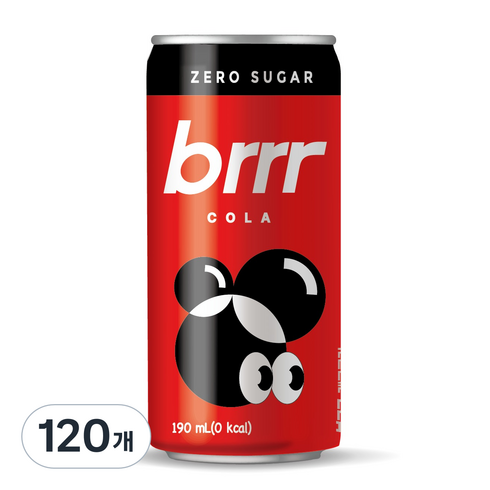 부르르 제로콜라, 190ml, 120개