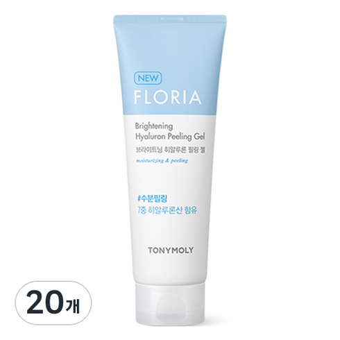 토니모리 플로리아 브라이트닝 히알루론 필링 젤, 170ml, 20개